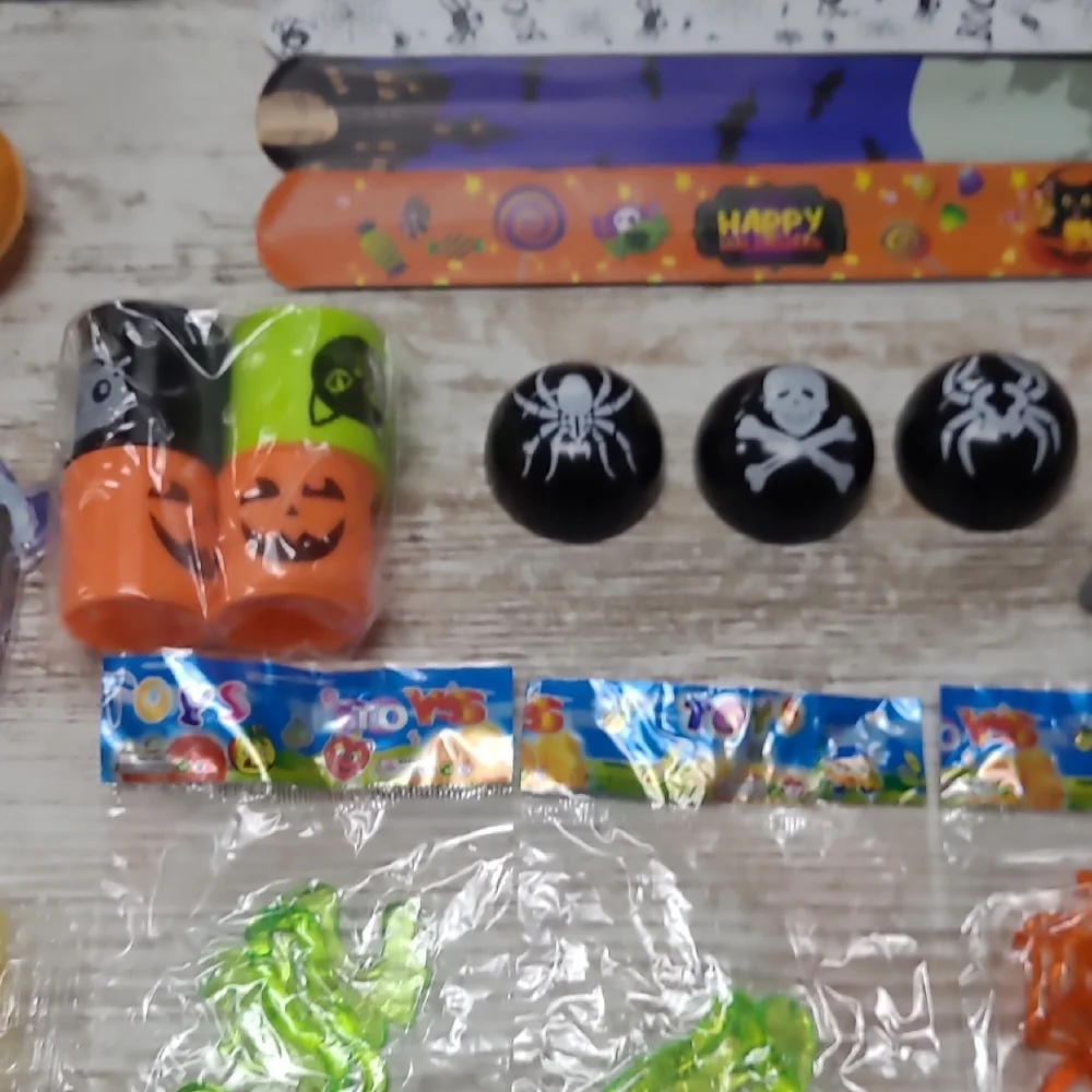 Halloween Party Favor Set – Slap Bracelets & Fun Toys | Pack 1